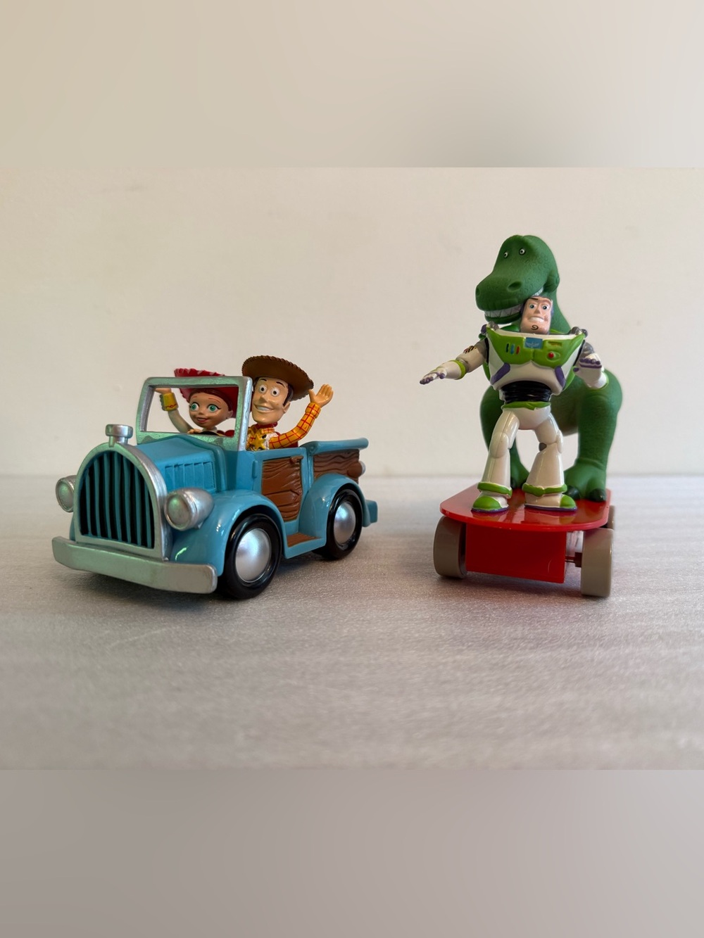 Vintage Disney Store Exclusive Toy Story Pullback Racers - Woody/Buzz/Rex/Jessie